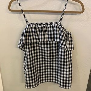 Black and white tank top